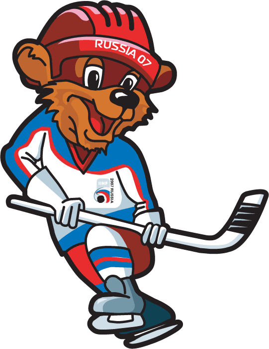 IIHF World Championship 2007 Mascot Logo iron on transfers for clothing